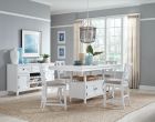 Magnussen Heron Cove 5pc Counter Dining Table Set in Chalk White Finish