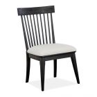 Magnussen Madison Heights Dining Side Chair with Windsor Back in Weathered Fawn Finish - Set of 2