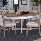 Parker House Americana Modern 48" Round Dining Table with 18" Leaf in Cotton