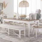 Parker House Americana Modern 60" Rectangular Dining Table with 18" Leaf in Cotton
