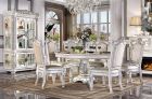 ACME Vendom 7pc Round Dining Table Set in Antique Pearl Finish - DN01222