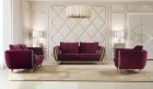 European Furniture Sipario Vita 3pc Livingroom Set in Purple
