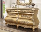Homey Design HD-8016 Dresser in Metallic Bright Gold
