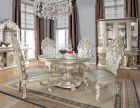 Homey Design HD-8088 5pc Round Dining Table Set in Metallic Silver