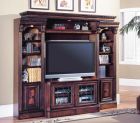 Parker House Huntington Space Saver Entertainment Center with Bookcases