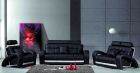 Titanic Furniture L122 3pc Livingroom Set in Black