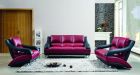 Titanic Furniture L501 3pc Livingroom Set in Burgundy/Black