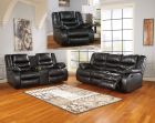 Titanic Furniture L613 Reclining 3pc Livingroom Set in Black