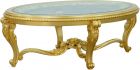 European Furniture Luxor Coffee Table in Gold Leaf