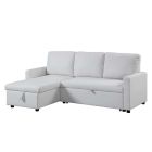ACME Hiltons Sectional Sofa in Beige Fabric