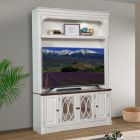Parker House Provence 2pc Entertainment Wall in Vintage Alabaster