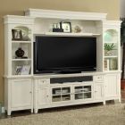 Parker House Tidewater 72" Console Entertainment Wall in Vintage White
