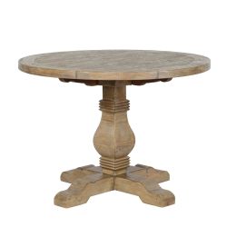 Classic Home Caleb 42" Round Dining Table in Distressed Finish