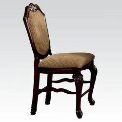 ACME Chateau De Ville Counter Height Chair (Set of 2) in Espresso