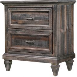 Magnussen Calistoga 2 Drawer Nightstand in Weathered Charcoal