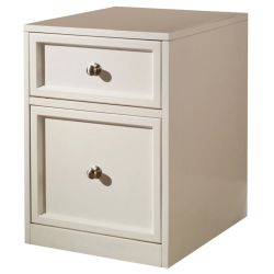 Parker House Boca Rolling File Cabinet in Cottage White Finish w/ Purchase of Desk